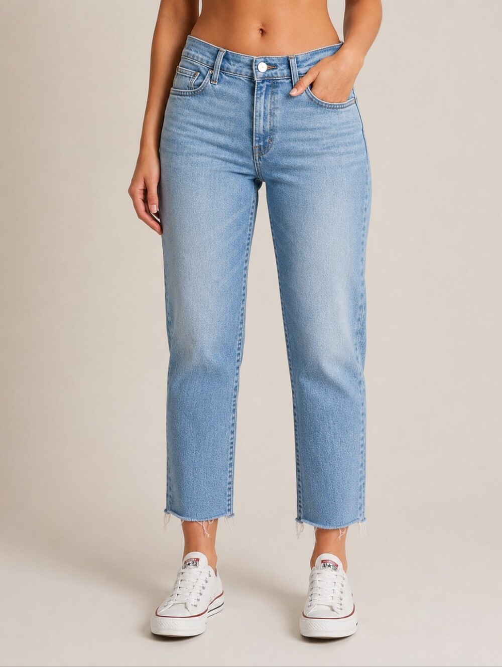 Mother The Hustler Ankle Fray Jeans Cutting Class Wash High Rise Flare Size 31